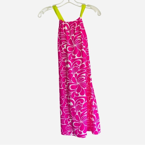 Athleta Kokomo Halter Swim Sport Dress XXS Pink Floral Print Bra Insert - Picture 2 of 12